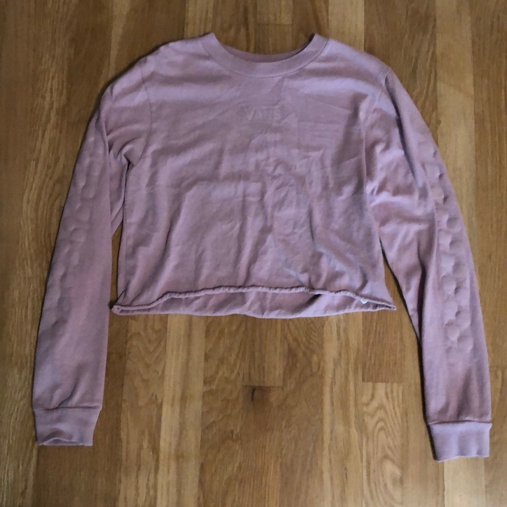 VANS long sleeve crop top